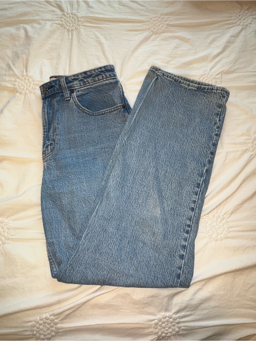 Abercrombie & Fitch Light Blue Wide Leg Jeans
